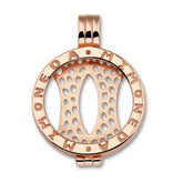 PENDANT SILVER ROSE GOLD PLATED large
